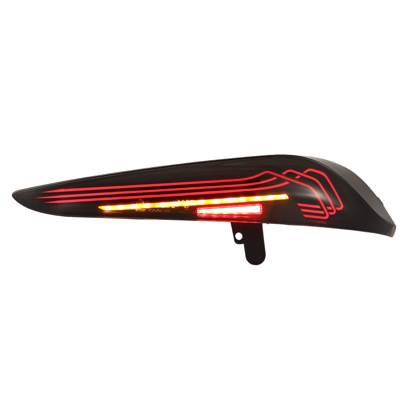 AlphaRex 20-24 Toyota Supra LUXX-Series Laser Style LED Tail Lights Alpha-Black - Burkken Auto Parts