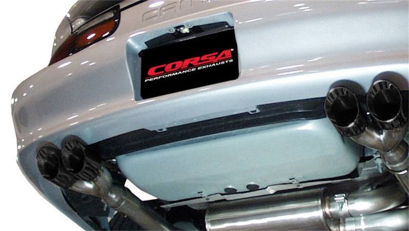 Corsa 1998-2002 Chevrolet Camaro Convertible Z28 5.7L V8 LS1 Black Tip Sport Cat-Back Exhaust - Burkken Auto Parts