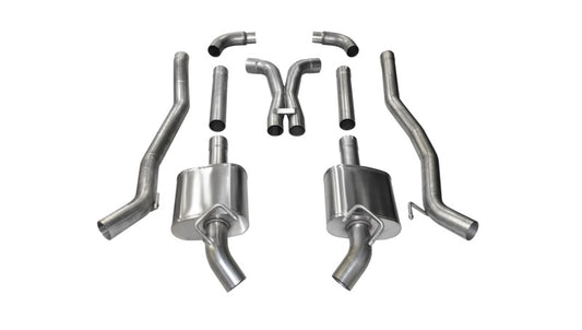 Corsa 2011-2013 Chevrolet Camaro SS 6.2L V8 Manual Xtreme 3in Cat-Back (No Tips Uses Factory Bezels) - Burkken Auto Parts