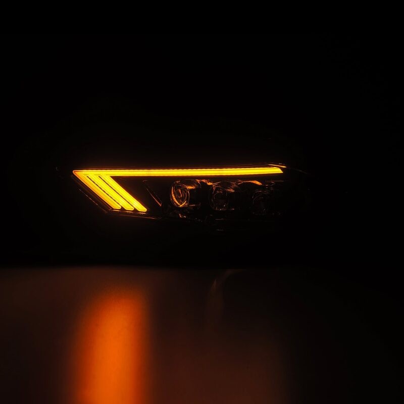AlphaRex 18-22 Ford Mustang NOVA-Series LED Projector Headlights Alpha-Black - Burkken Auto Parts