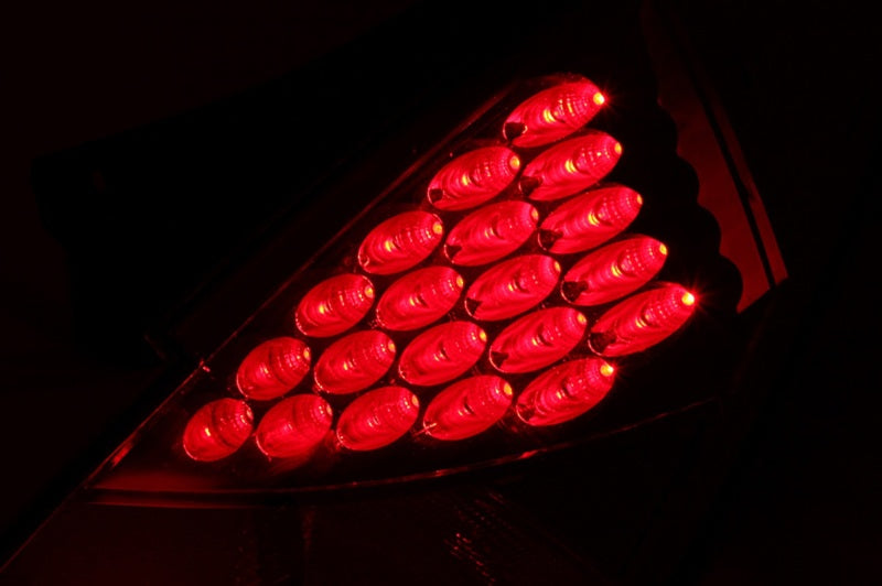 ANZO 2003-2005 Nissan 350Z LED Taillights Red - Burkken Auto Parts