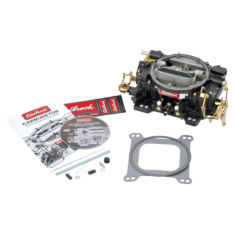 Edelbrock Carburetor Performer Series 4-Barrel 600 CFM Manual Choke Black Finish - Burkken Auto Parts