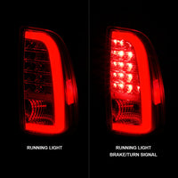 ANZO 00-06 Toyota Tundra LED Taillights w/ Light Bar Chrome Housing Clear Lens - Burkken Auto Parts