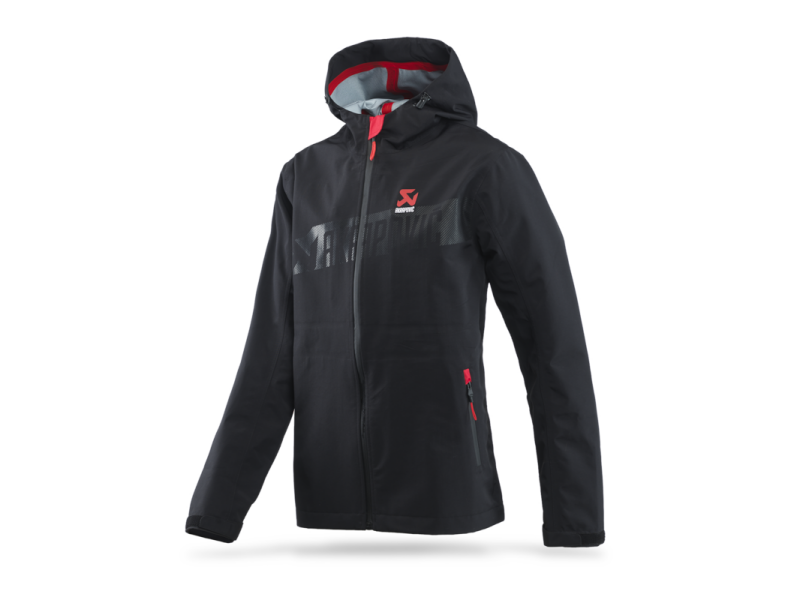 Akrapovic Womens Corpo Rain Jacket Black - 2XL - Burkken Auto Parts