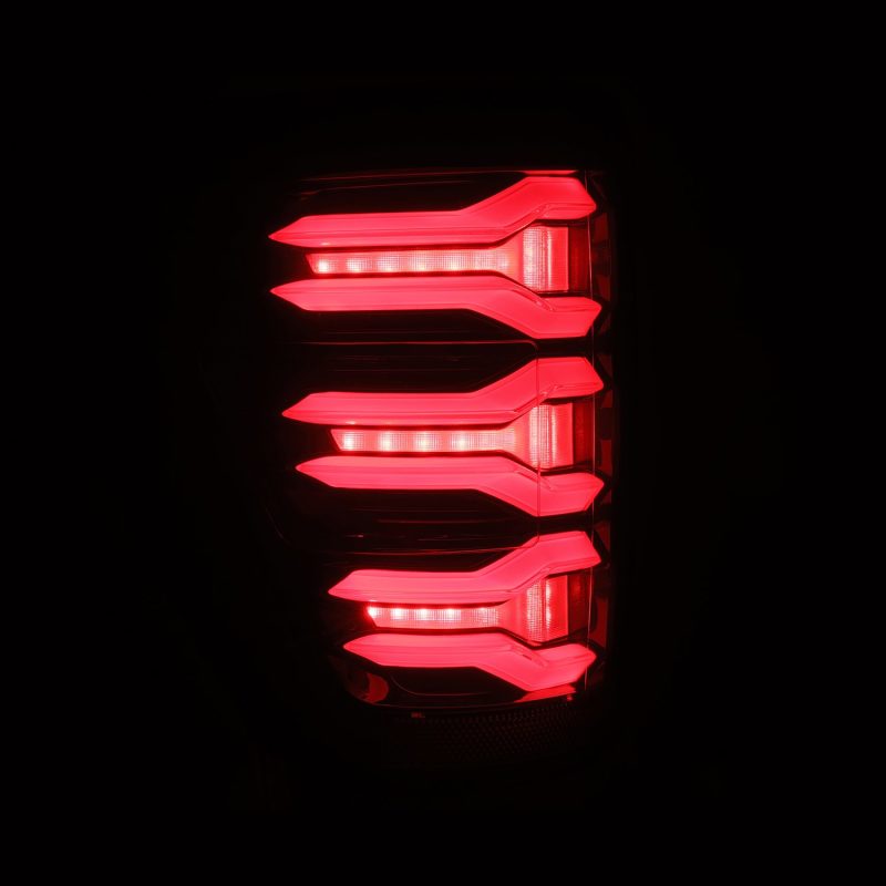AlphaRex 21-22 Ford F-150 LUXX LED Taillights Black/Red - Burkken Auto Parts