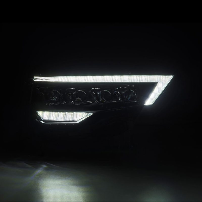 AlphaRex 14-22 Toyota 4Runner (2021 Req. Conv) NOVA LED Proj HL Blk w/Actv Light & Seq. Sig + SB DRL - Burkken Auto Parts