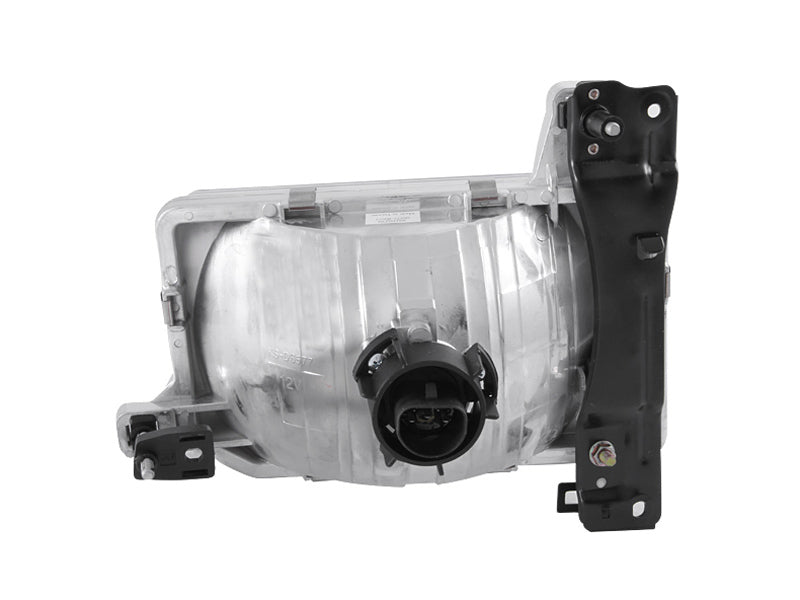 ANZO 1988-1989 Nissan Hardbody Crystal Headlights Chrome - Burkken Auto Parts