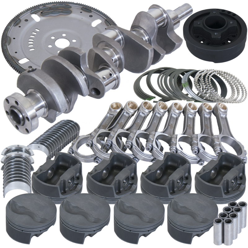 Eagle Ford 302 3.400in Crank 5.400in I-Beam Rods 4.000in Pistons 164 Tooth FP Balanced Assembly - Burkken Auto Parts