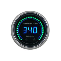 Autometer 52.4mm Black Switchable 60-340 Degrees F / 40-170 Degrees C Cobalt Elite Digital Gauge - Burkken Auto Parts