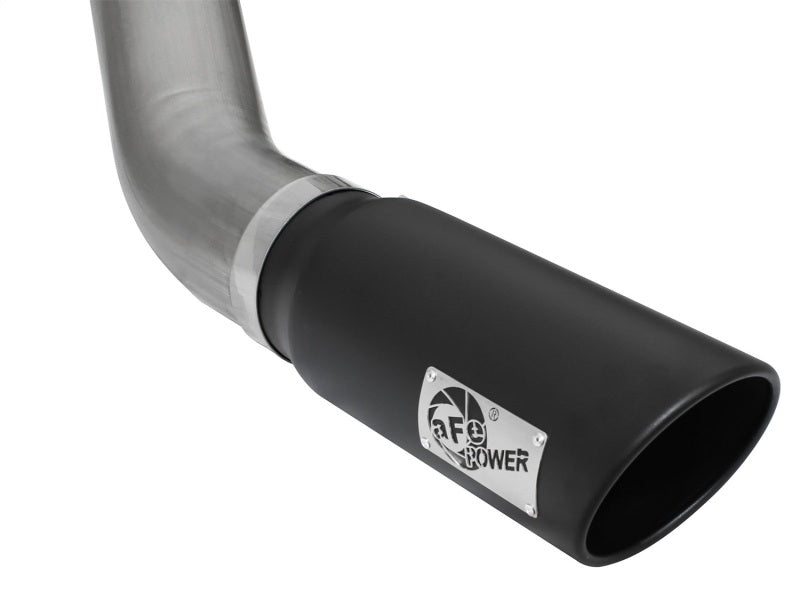 aFe MACHForce XP Exhaust Large Bore 5in DPF-Back SS 13-15 Dodge Trucks L6-6.7L (td) *Black Tip - Burkken Auto Parts