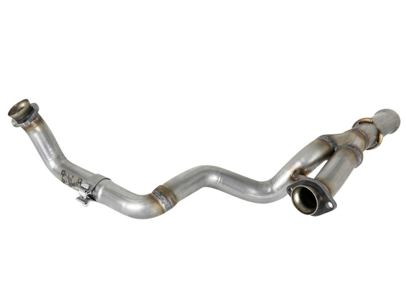aFe POWER Twisted Steel Y-Pipe 2-1/4in 409 SS Exhaust System 2018 Jeep Wrangler (JL) V6-3.6L - Burkken Auto Parts