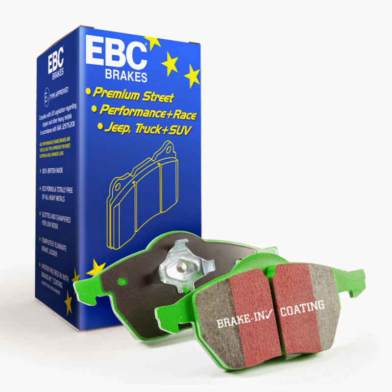 EBC 16-17 Smart Fortwo 0.9T Greenstuff Front Brake Pads - Burkken Auto Parts
