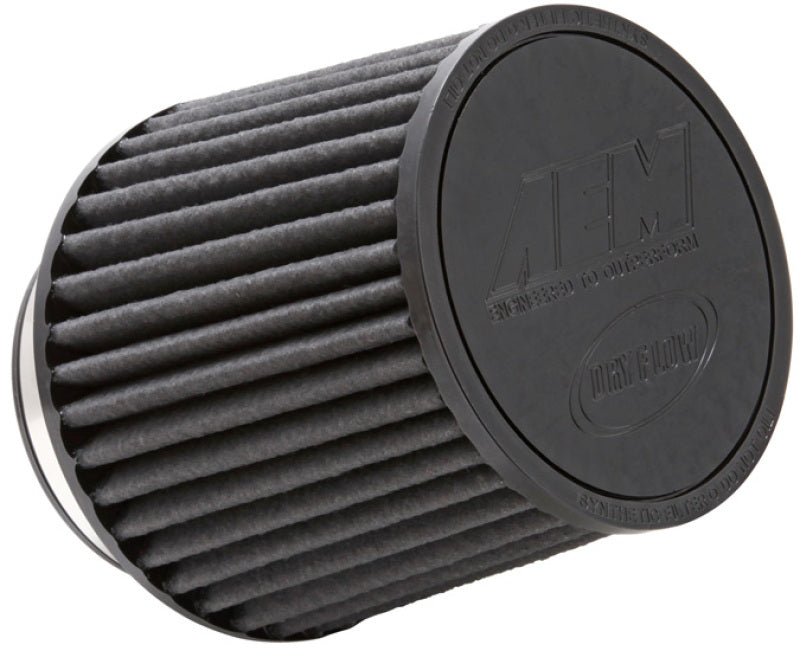 AEM Brute Force Dryflow Air Filter - Conical 6in Base OD / 5.125in Top OD / 5.25in Height - Burkken Auto Parts
