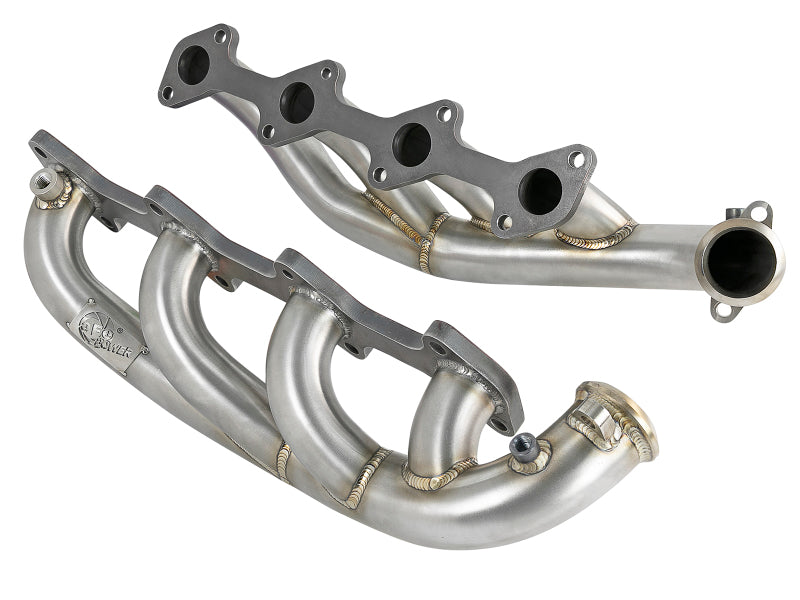 aFe Twisted Steel 1.75-2in 304 SS Headers 03-07 Ford Diesel Trucks V8-6.0L (td) - Burkken Auto Parts