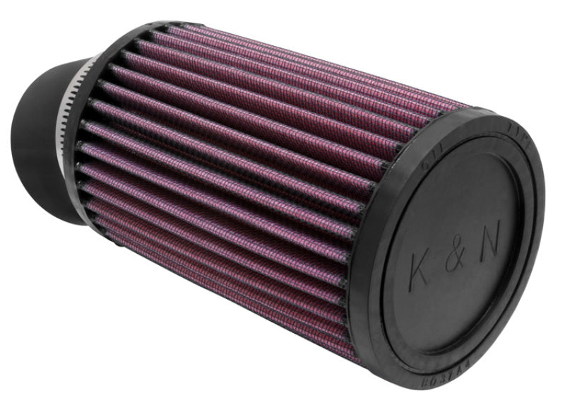 K&N Filter Universal Rubber Filter 2 7/16 inch 20 Degree Flange 3 3/4 inch OD 6 inch Height - Burkken Auto Parts