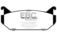 EBC 93-97 Ford Probe 2.0 16v Greenstuff Rear Brake Pads - Burkken Auto Parts