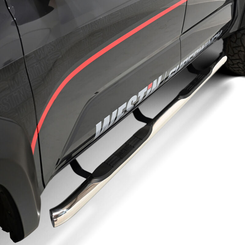 Westin 2024 Tacoma Double Cab E-Series 3 Nerf Step Bars - Stainless Steel - Burkken Auto Parts
