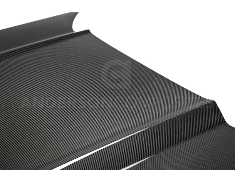 Anderson Composites 15-17 Ford Mustang Eco Boost Type-OE Double Sided Hood - Burkken Auto Parts