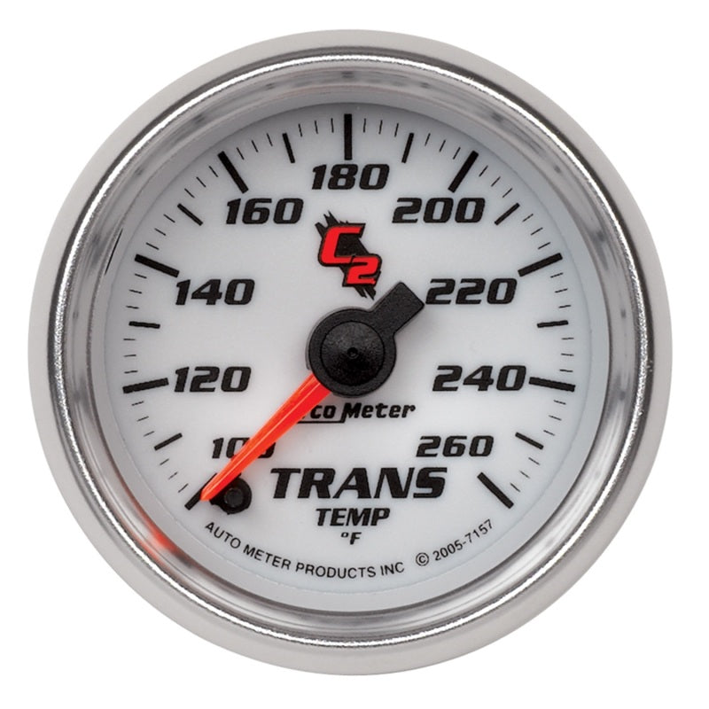 Autometer C2 52mm 100 - 260 Deg. F Electronic Trans Temp Gauge - Burkken Auto Parts