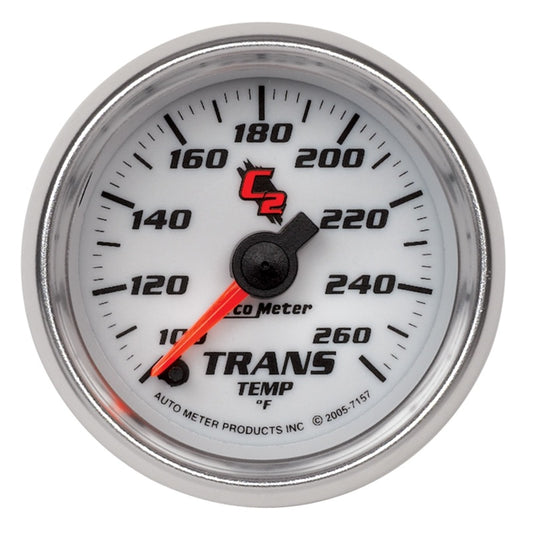 Autometer C2 52mm 100 - 260 Deg. F Electronic Trans Temp Gauge - Burkken Auto Parts