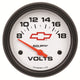 AutoMeter Gauge Voltmeter 2-5/8in. 18V Electric Chevy Red Bowtie White - Burkken Auto Parts