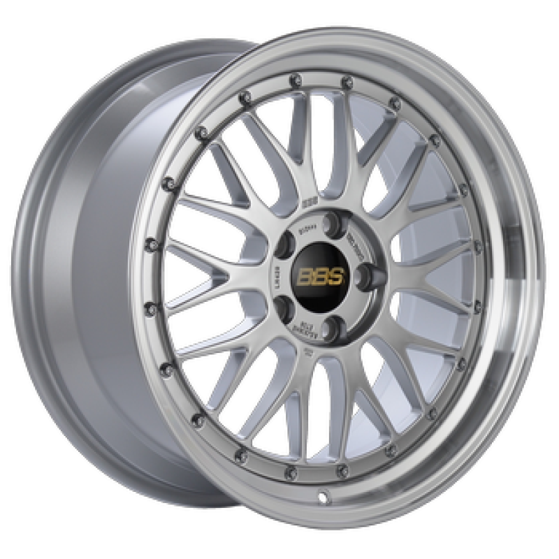 BBS LM 18x9 5x114.3 ET42 Diamond Silver Center Diamond Cut Lip Wheel - 82mm PFS/Clip Required - Burkken Auto Parts