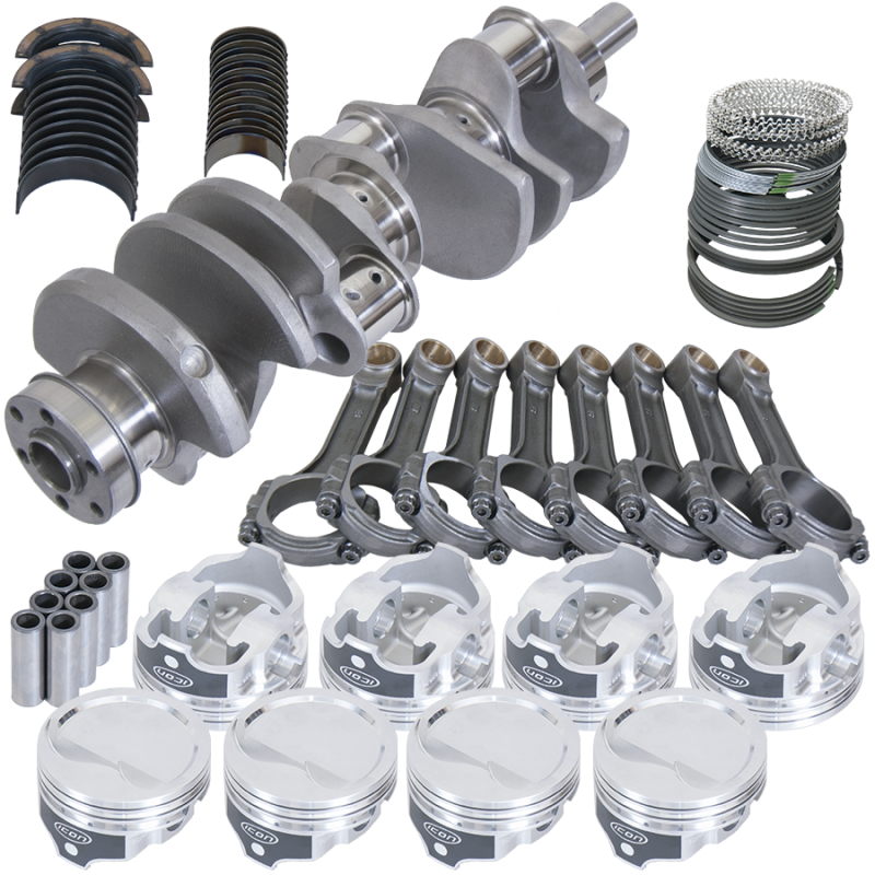 Eagle Ford 351W 4.000in Crank 6.200in I-Beam Rods -15.8cc 4.060in Pistons Rotating Assembly - Burkken Auto Parts