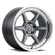 Kansei K14G Roku 18x8.5in / 5x120 BP / 35mm Offset / 72.56mm  Bore - Grey and Machined Lip - Burkken Auto Parts