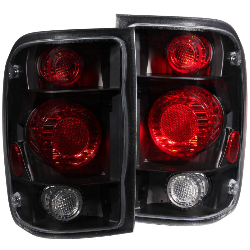 ANZO 1998-2000 Ford Ranger Taillights Dark Smoke G2 - Burkken Auto Parts