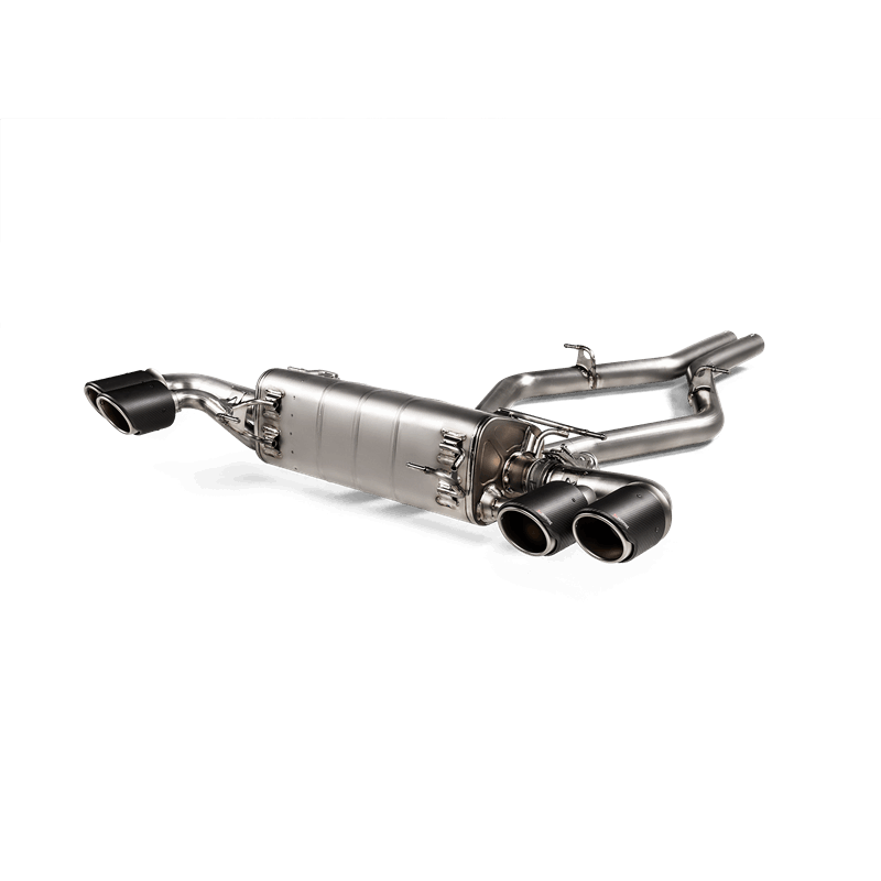 Akrapovic 2017+ Alfa Romeo Stelvio Quadrifoglio Slip-On Line (Titanium) w/Titanium/Carbon Fiber Tips - Burkken Auto Parts