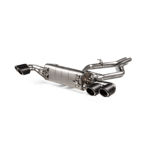Akrapovic 2017+ Alfa Romeo Stelvio Quadrifoglio Slip-On Line (Titanium) w/Titanium/Carbon Fiber Tips - Burkken Auto Parts