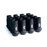 BLOX Racing Street Series Forged Lug Nuts - Flat Black 12 x 1.5mm - Set of 16 - Burkken Auto Parts