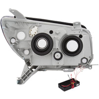 ANZO 2006-2009 Toyota 4Runner Projector Headlights w/ Halo Black - Burkken Auto Parts