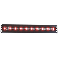 ANZO Universal 12in Slimline LED Light Bar (Red) - Burkken Auto Parts