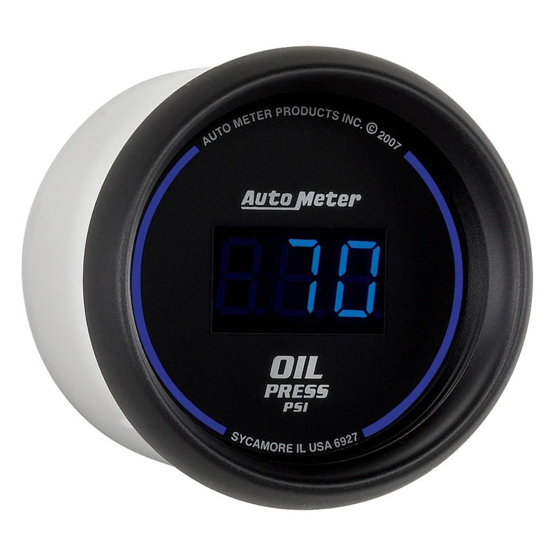 Autometer Cobalt Digital 52.4mm Black 0-100psi Oil Pressure Gauge - Burkken Auto Parts
