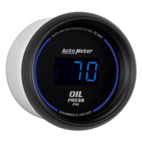 Autometer Cobalt Digital 52.4mm Black 0-100psi Oil Pressure Gauge - Burkken Auto Parts