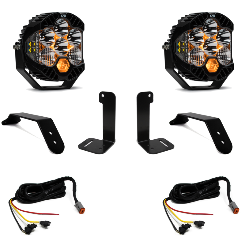 Baja Designs 2018+ Jeep JL/JT Dual LP6 Auxiliary Light Kit w/Upfitter - Burkken Auto Parts
