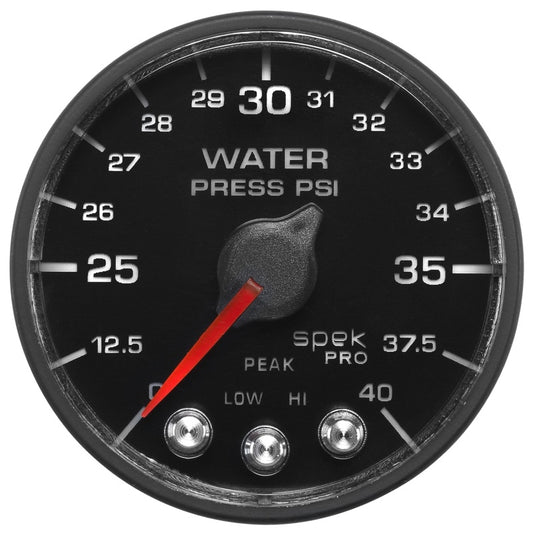 Autometer Spek-Pro - Nascar 2-1/16in Water Press 0- 40 psi Bfb - Burkken Auto Parts