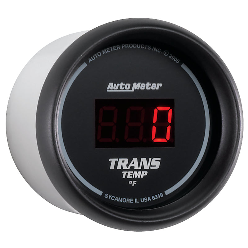 Autometer Z Series 52mm Black Digital 0-300 Deg F Transmission Temperature Gauge - Burkken Auto Parts