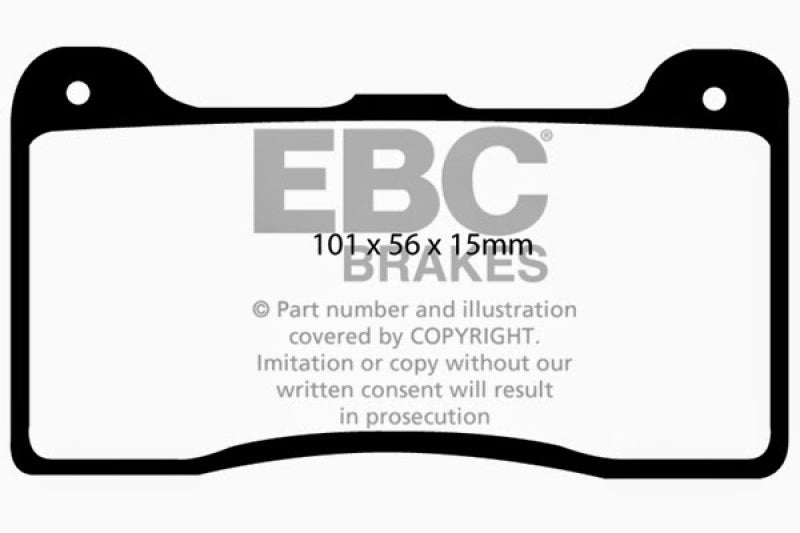 EBC Brakes Wilwood Dynalite Narrow Redstuff Ceramic Brake Pads - Burkken Auto Parts