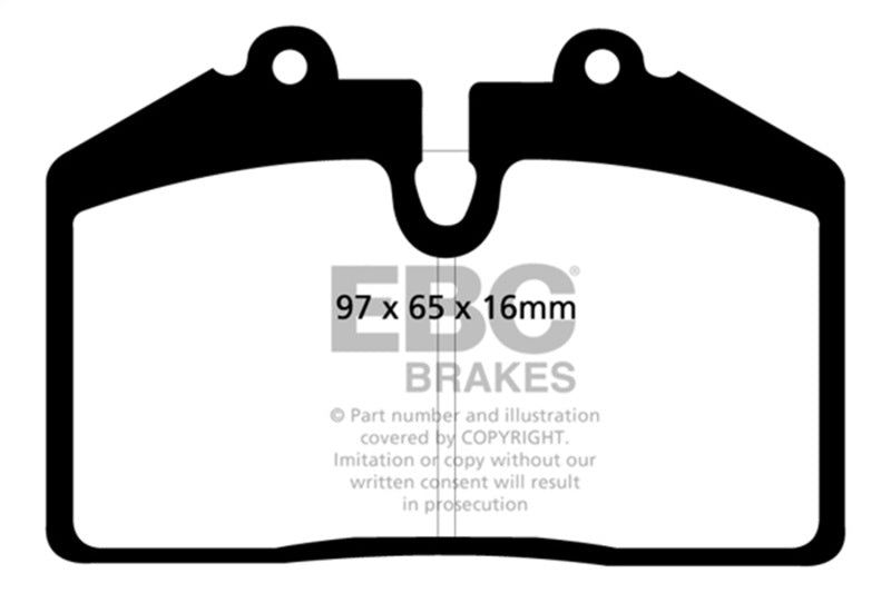 EBC 92-93 Porsche 911 (964) 3.6 Carrera RS America Redstuff Front Brake Pads - Burkken Auto Parts
