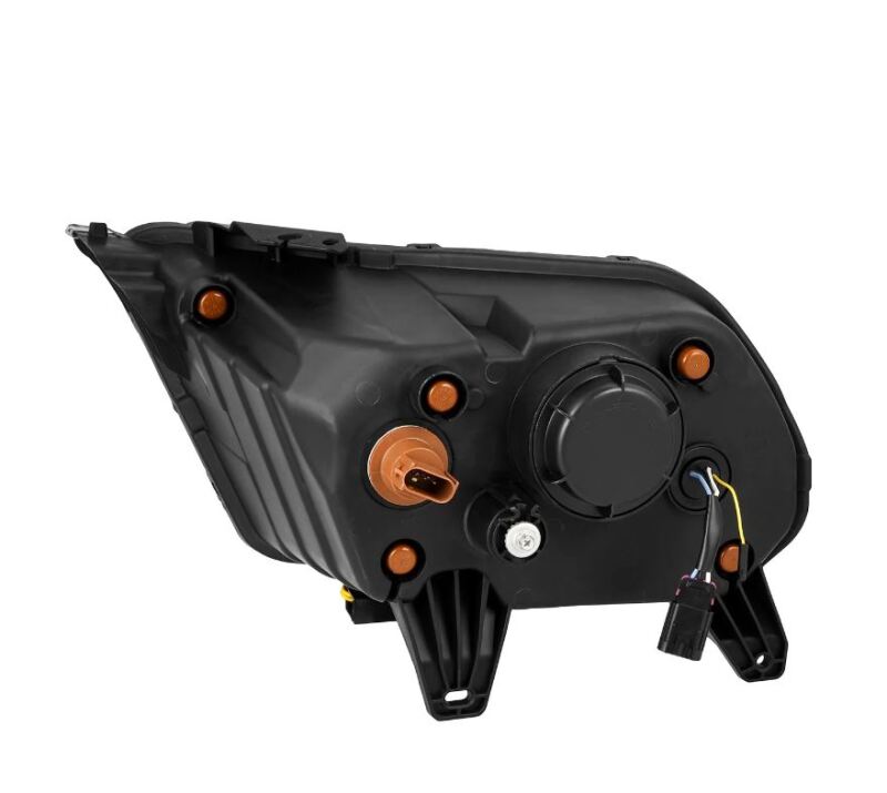 AlphaRex 10-12 Ford Mustang NOVA-Series LED Proj. Headlights Alpha-Blk w/Activ Lght & Seq.Sig SB DBL - Burkken Auto Parts