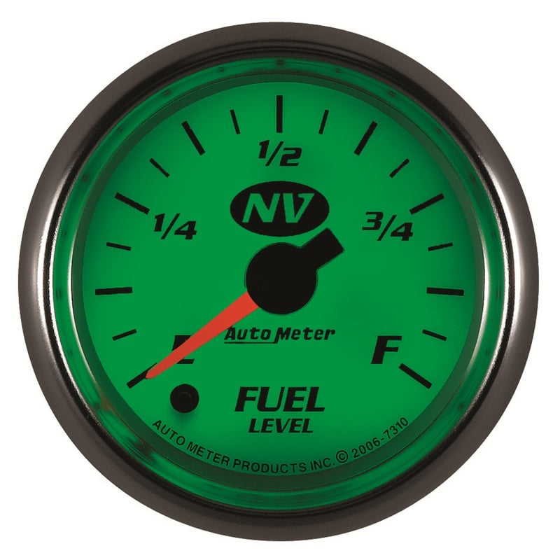 AutoMeter Gauge Fuel Level 2-1/16in. 0-280 Ohm Programmable NV - Burkken Auto Parts