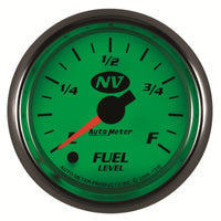 AutoMeter Gauge Fuel Level 2-1/16in. 0-280 Ohm Programmable NV - Burkken Auto Parts