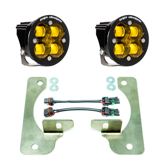 Baja Designs 2018+ Wrangler JL Rubicon Squadron-R Fog Light Pocket Kit - Amber - Burkken Auto Parts