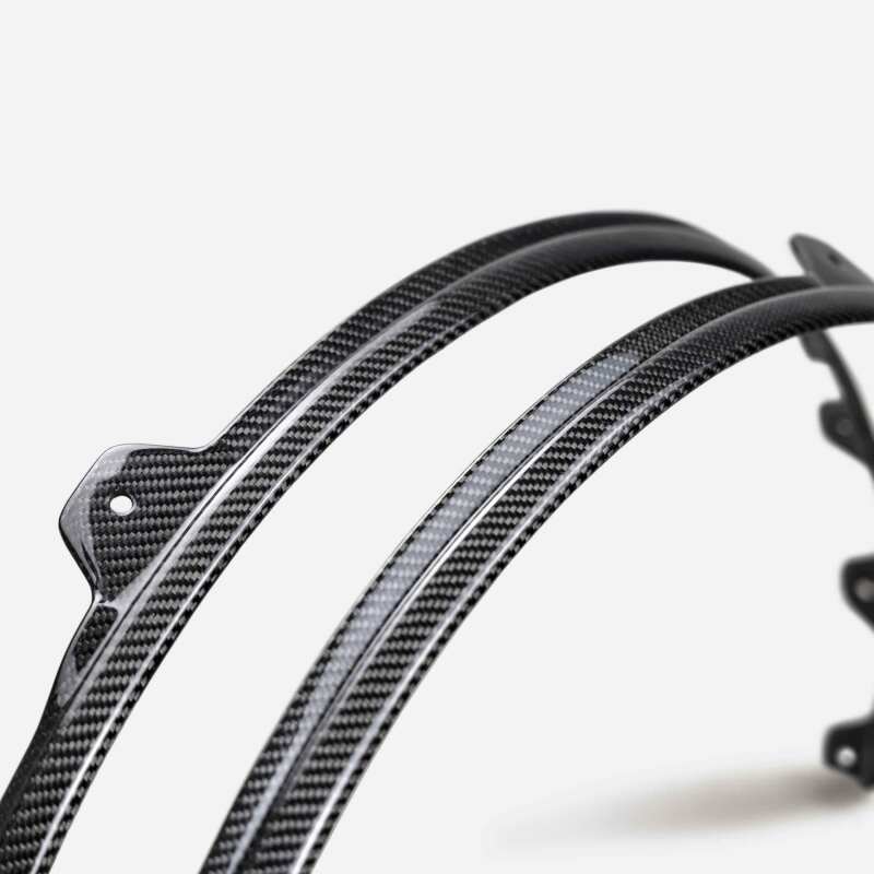 Anderson Composites 21-22 Ford Mustang Mach 1 Carbon Fiber Front Fender Extension - Burkken Auto Parts
