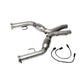BBK 05-10 Mustang 4.6 Short Mid X Pipe With Catalytic Converters 2-3/4 For BBK Long Tube Headers - Burkken Auto Parts
