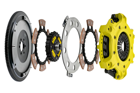 ACT Chevy Camaro/Corvette LS1/LS2/LS3/LS6/LS7 Mod-Twin 10.5 XT Sprung Disc Race Clutch Kit - Burkken Auto Parts