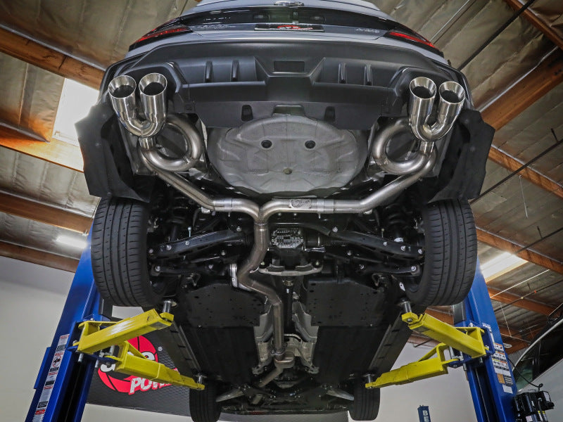 aFe POWER Takeda 3in to 2-1/2in 304 SS Cat-Back Exhaust w/ Black Tips 22-23 Subaru WRX H4-2.4L (t) - Burkken Auto Parts