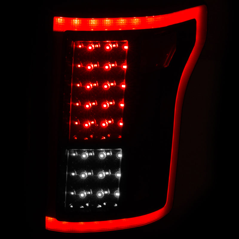 ANZO 2015-2016 Ford F-150 LED Taillights Black - Burkken Auto Parts